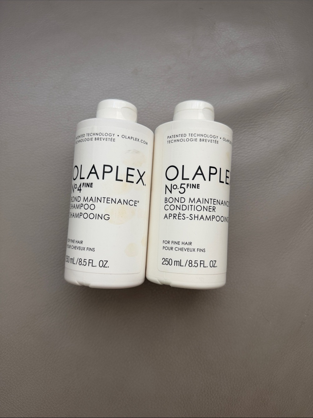 OLAPLEX No.4 & No.5 Fine Bond Maintenance Shampoo + Conditioner - White